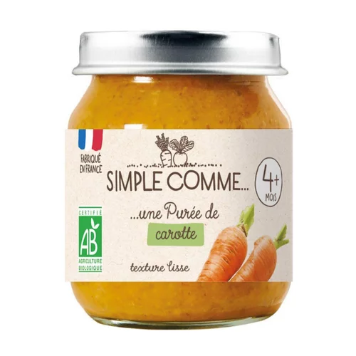 Un choix pratique pour le jardin:Pot carotte bio Simple Comme - 125g