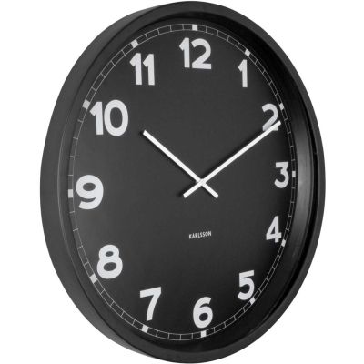Horloge ronde en métal New classic 60 cm (Noir)