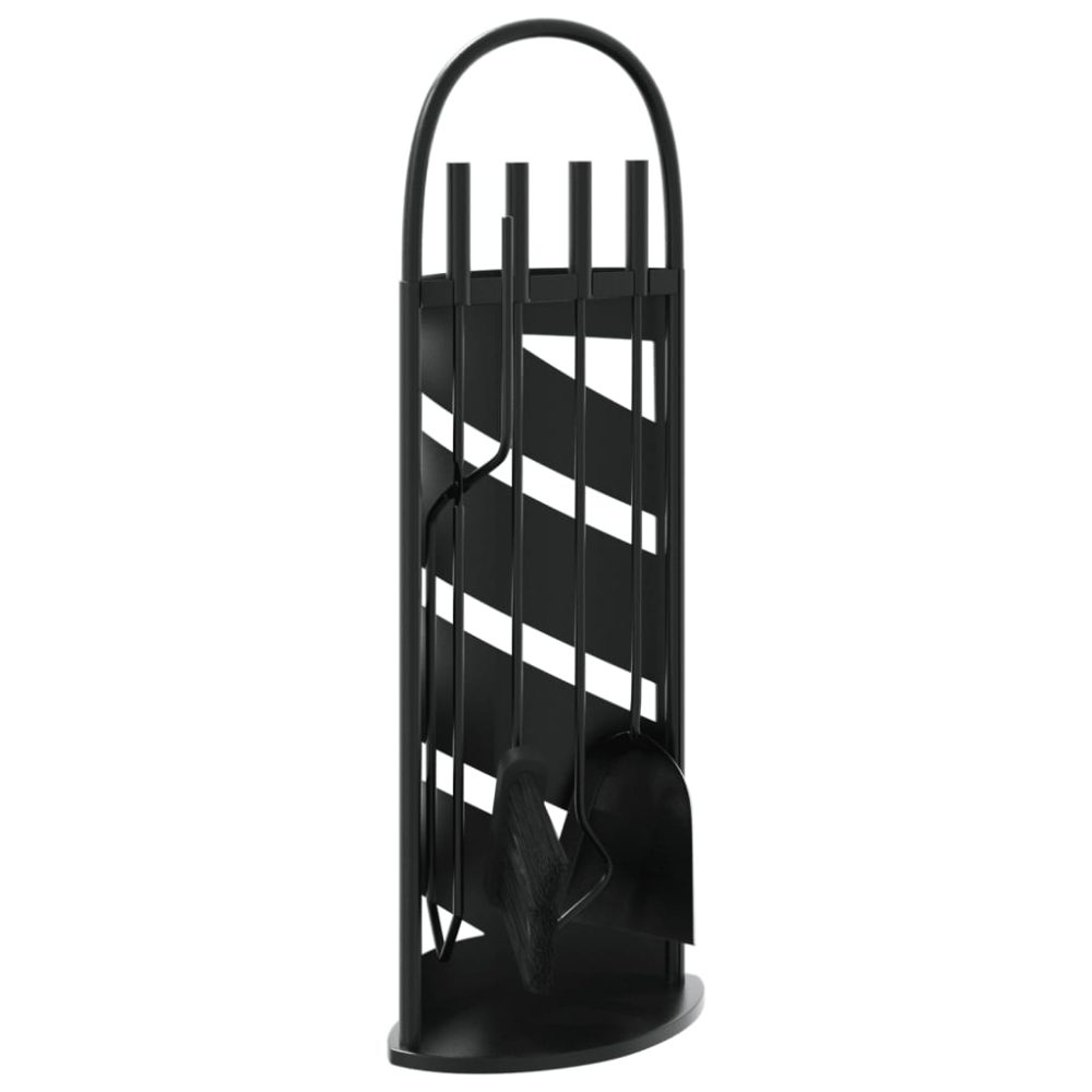 vidaXL Set d’outils de cheminée 5 pcs 23x15x66 cm acier