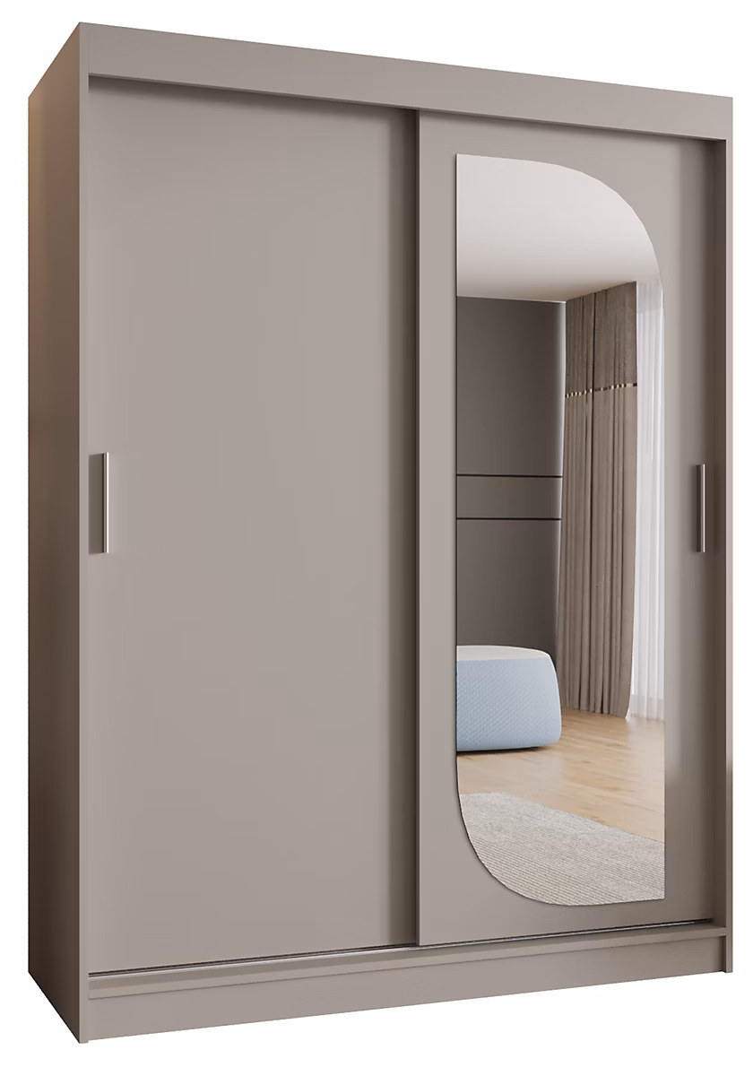 Armoire LUCY à portes coulissantes H. 200 x L. 150 x P. 62 – 2 portes