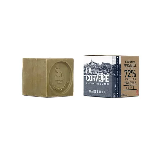 Pour tous les jours:Cube de savon de Marseille olive Boîte 200 g
