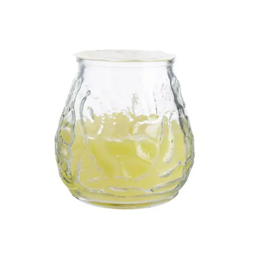 Jardin & idées:Bougie citronnelle Low boy Estivade coloris jaune Denis & Fils - 200 g