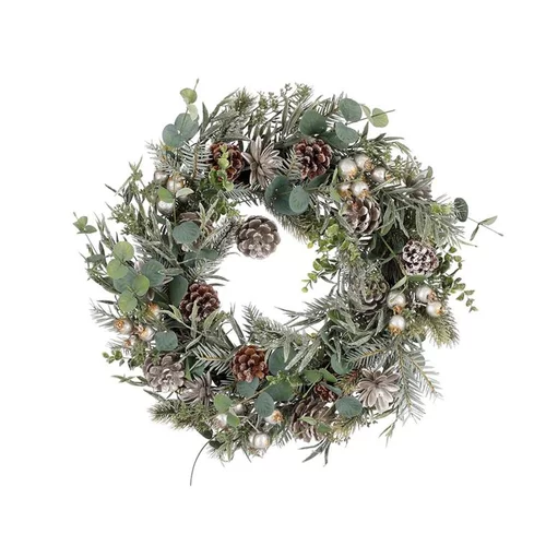 Extérieur adapté：Couronne décorative Chelsea couleur vert en polyéthylène - Ø 50 cm