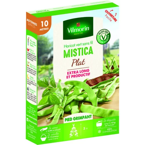 Une idée pour votre jardin：Graines de haricot nain mistica Vilmorin - graines à semer