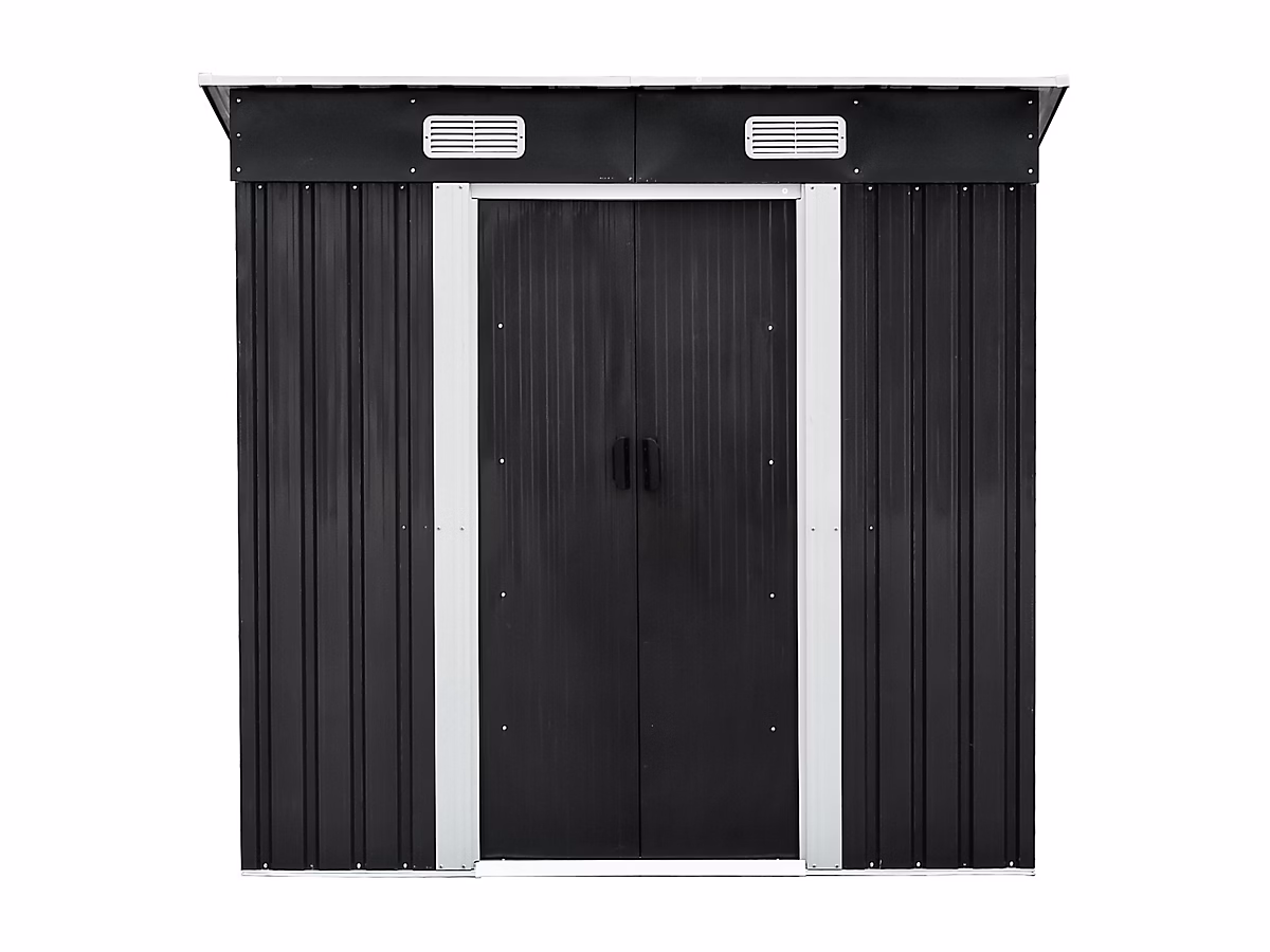 Abri de jardin métal en acier galvanisé gris 2 – 3 m² | MANSO