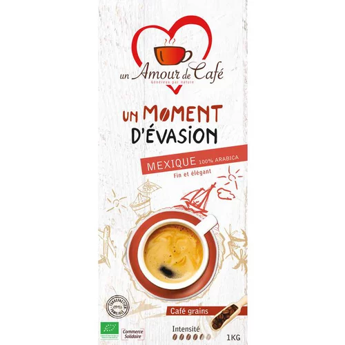 Idéal pour l’extérieur:Café Bio Moment Évasion 100% Mexique - 1 kg