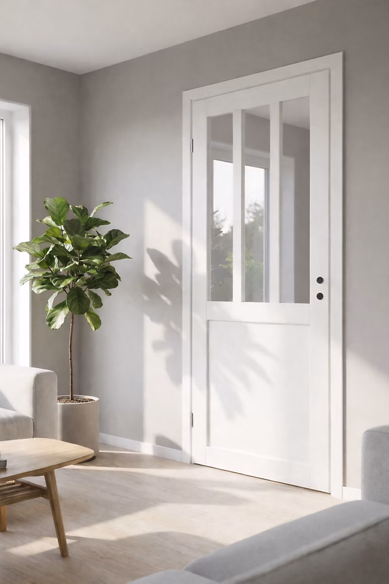 Bloc Porte Atelier Blanc H204 X L73 Cm Côte Tableau P.droit Gd Menuiseries – Réf. CTXLUKXCV0434670348