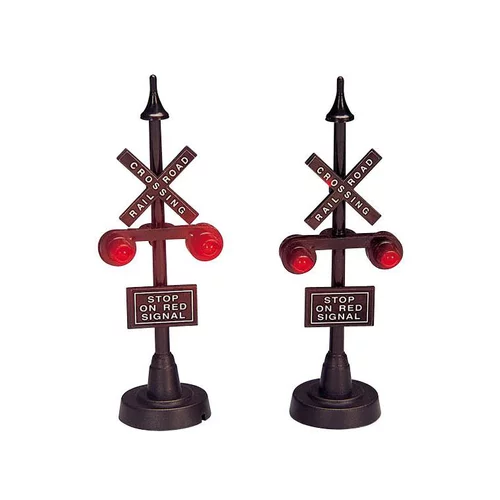Sélection pour vos extérieurs:2 feux stop de chemin de fer illuminés 16 x 2.8 x 10.1 cm