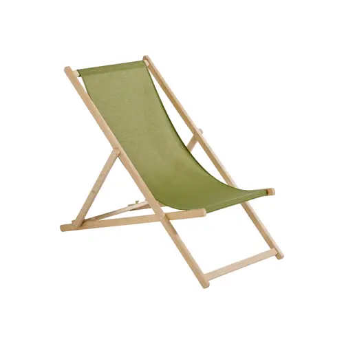 Le jardin au quotidien：Chilienne agrafée coloris vert en coton Jardin privé - 127 x 56 x 3,5 cm