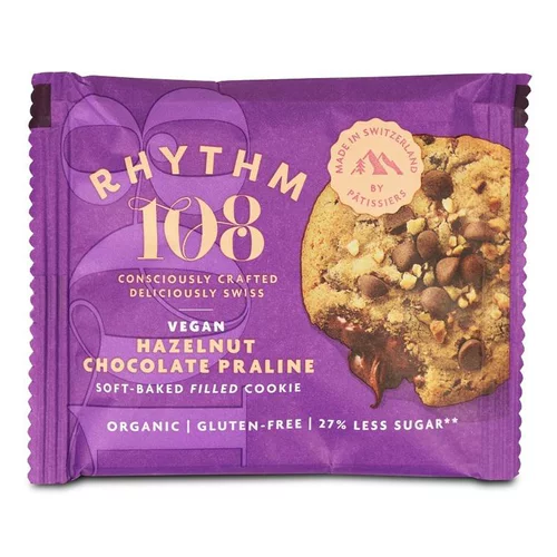 Pour mieux profiter de l’extérieur:Cookie bio coeur choco noisette Rythm 108 - 50 g