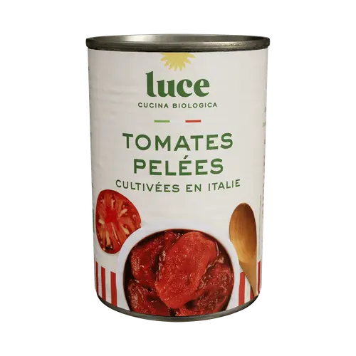 Pour l’extérieur:Tomates pelées bio Luce - 400 g
