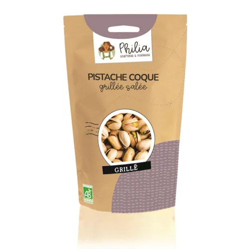 Sélection extérieur：Pistaches coques grillées salées bio Philia - 200 g