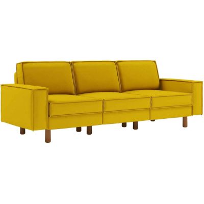 Canapé 3 places XL en tissu Sparrow (Jaune)