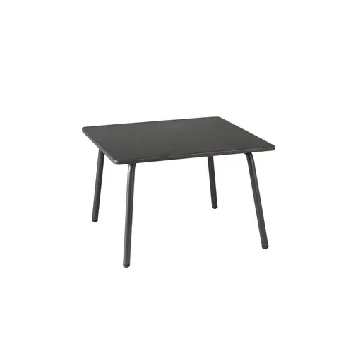 Jardin et idées：Table basse Vence Lafuma coloris gris en titane - 59 x 59 x 41 cm