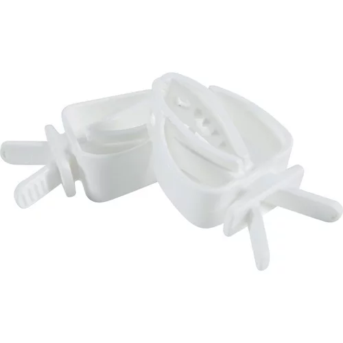 Essentiel pour le jardin:Pince universelle pour les oiseaux en plastique coloris blanc Zolux – x 2