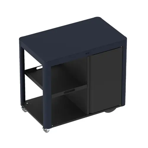 Pour vos projets extérieurs:Chariot Achille bleu navy et noir pour plancha Eno
