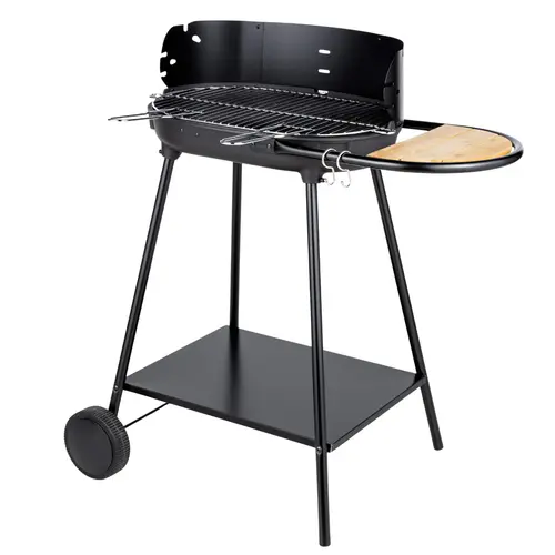 Déco au jardin：Barbecue charbon en acier avec cuve en fonte Somagic Mini Chef 1 - 55,5 x 84 x 89 cm