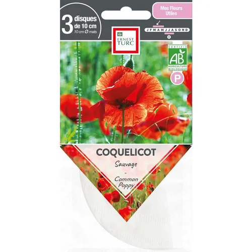 Spécial jardin:Graines de Coquelicot sauvage bio Ernest Turc - graines à semer