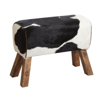 Tabouret en peau de vache