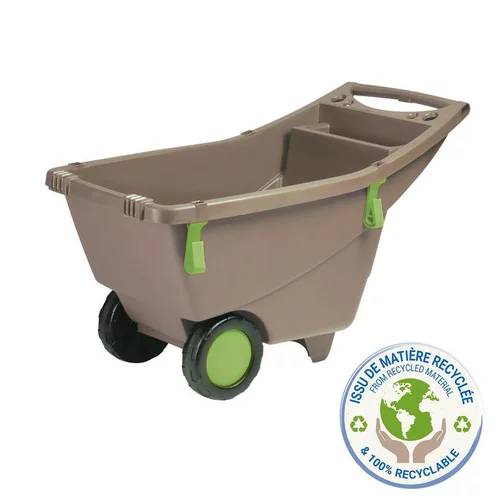 Équipement jardin：Brouette de jardin en plastique 100% recyclé Eda - 140 L