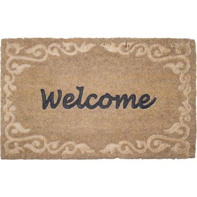 Paillasson coco relief Welcome
