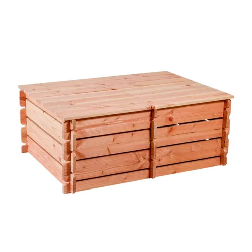 Un atout au quotidien：Composteur basic double en bois Mon Petit Potager 120 x 90 cm - 2 x 184 L