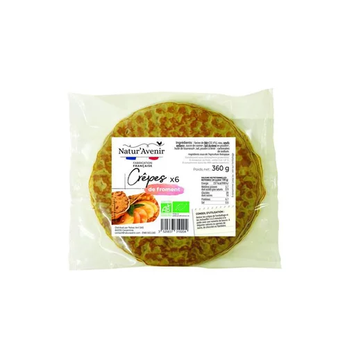 Utile au jardin：Lot de 6 crêpes de froment Natur'Avenir - 375 g