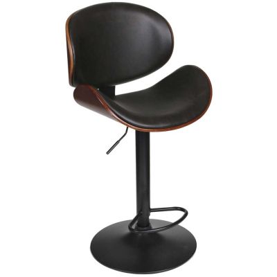 Chaise de bar bois et PU Reno