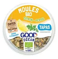 Qualité extérieur：Moules apéritives bio citron-persil Good Océan - 100 g