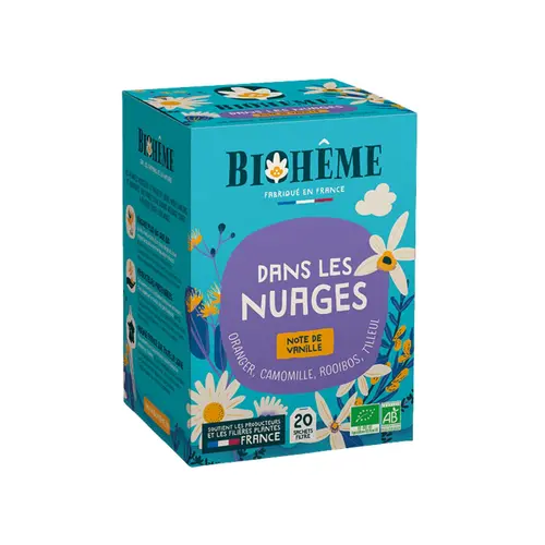 Une idée pour le jardin：Infusion bio Biohême Dans les nuages - 20 infusettes