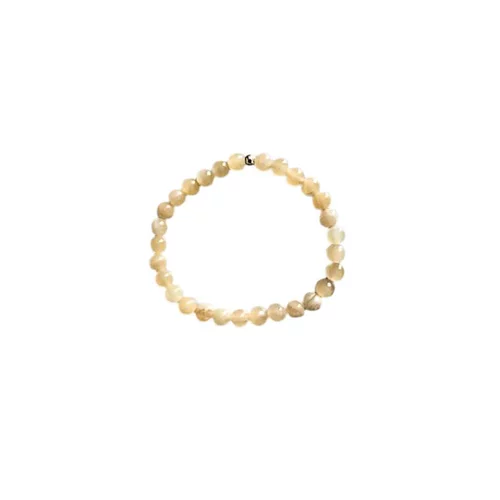 Autour du jardin：Bracelet Jade jaune 4mm
