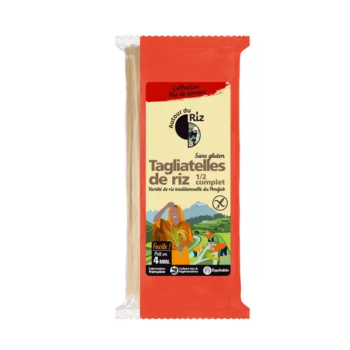 Jardin et solutions：Tagliatelles thaïes de riz demi-complet