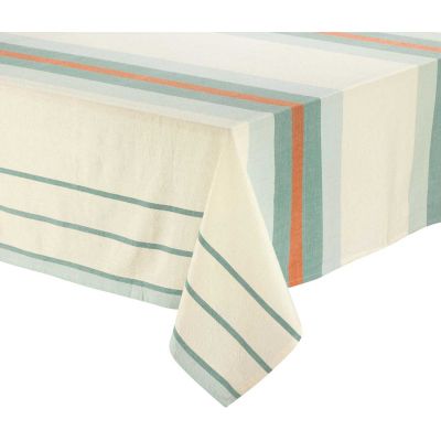 Nappe en coton recyclé Yuna 170 x 170 cm (Vert d'eau)