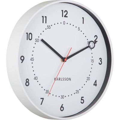 Horloge murale en résine Fresco (Blanc)