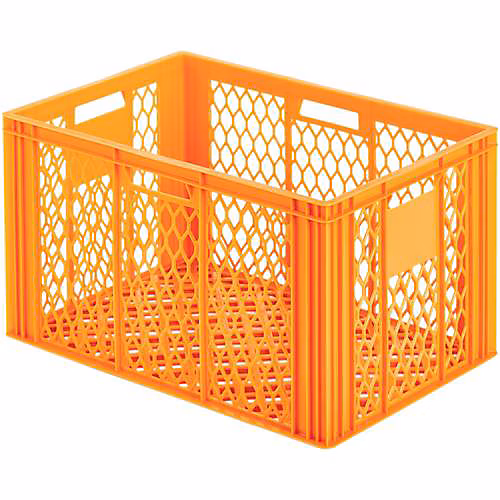 Alutec 75092 bac plastique alimentaire orange 600 × 350 × 400 mm
