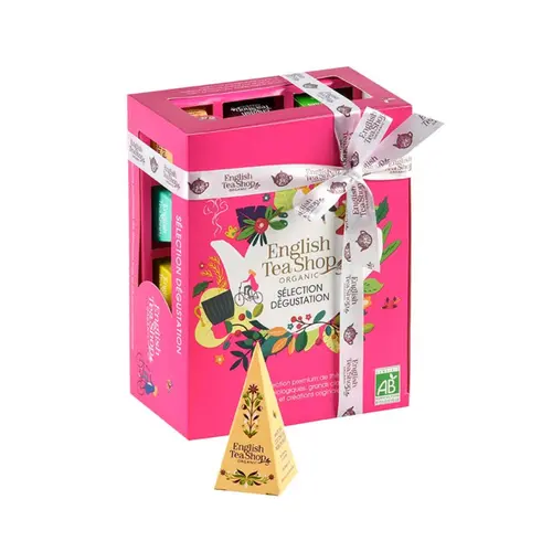 Style au jardin:Coffret thés et infusions bio Prisme collection bien-être English Tea Shop - 12 sachets