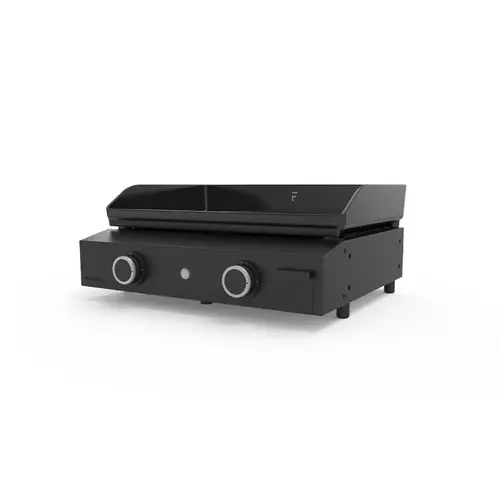 Pour mieux organiser vos extérieurs:Plancha Origin au gaz 60 pour 8 à 10 personnes coloris noir en acier 5000 W Forge Adour Origin - 60,7 x 54,6 x 24 cm
