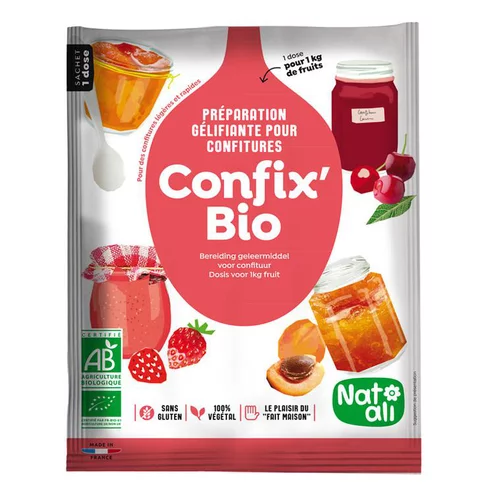 L’allié de vos extérieurs：Gélifiant pour confiture bio Confix 'bio 120g