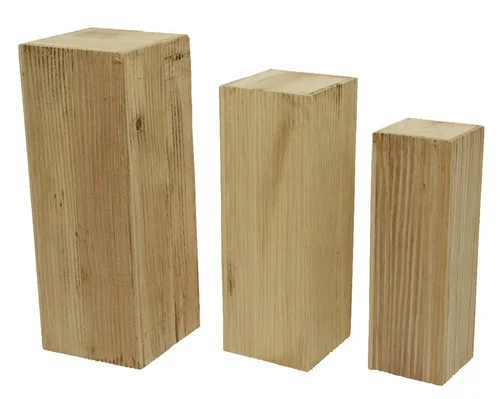 Pour le jardin:Pilier en bois de paulownia T1 - 30 x 30 x H 80 cm