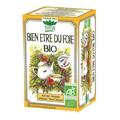 Jardin passion：Infusion bien-être du foie bio 32 g