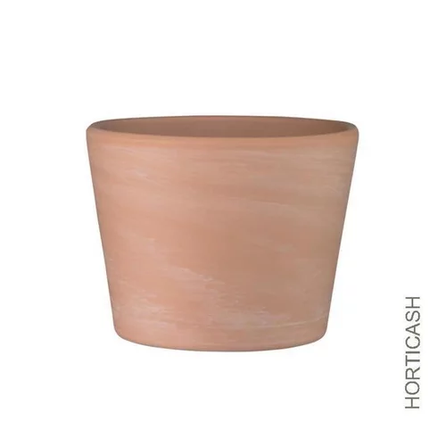 Une solution adaptée au jardin：Cache-pot nature terre cuite Ø18xH17 cm