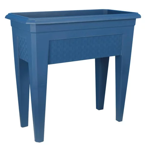 Choix nature：Potager sur pieds coloris bleu 42 litres Riviera Izigarden - 59,50 x 33 x 73,5 cm