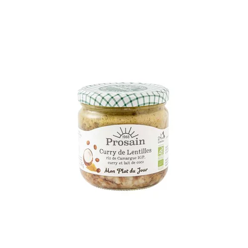 Jardin équipement:Curry de lentilles à l’indienne bio en bocal de 345 g