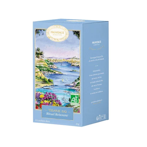 À avoir pour l’extérieur：Infusion rituel relaxant bio Provence d'Antan - 24 sachets