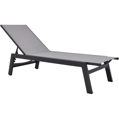 Bain de soleil en aluminium avec pied pliant CESENA