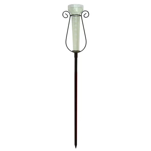 Solution jardin：Pluviomètre lyre vert en métal de 44,5 cm