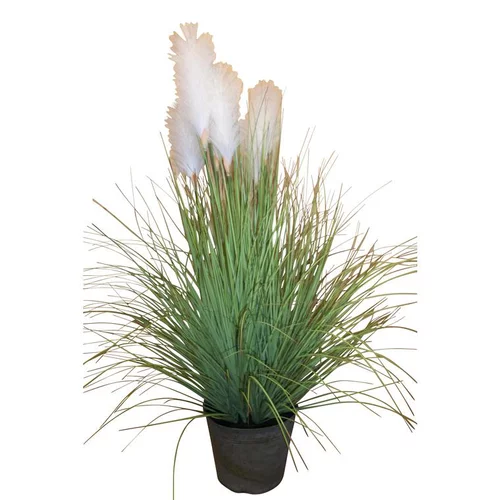 Jardin à découvrir:Herbe de la pampa pot zinc 180cm