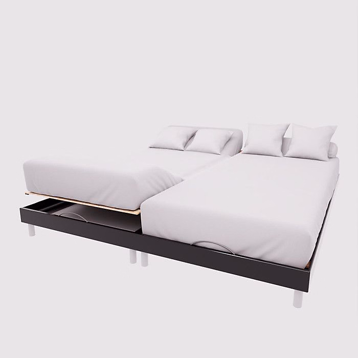 Drap housse TPR en coton 57 fils 2 × 70 × 190 cm UNI blanc – par Soleil d'Ocre
