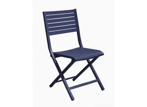 Idée au jardin:Chaise pliante aluminium bleu, facile à transporter - PROLOISIRS Lucca