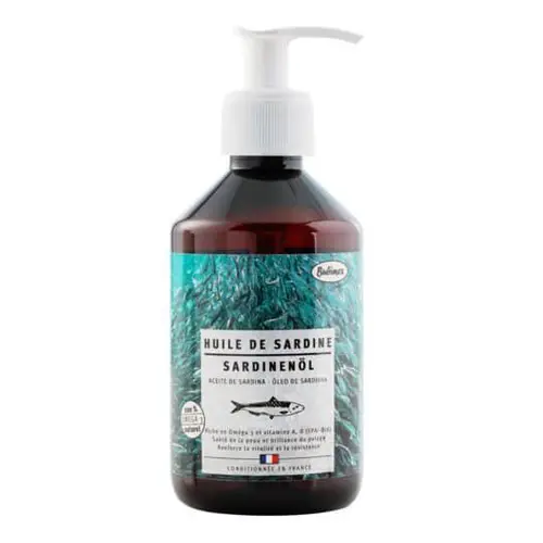 Pour un jardin bien organisé：Huile de sardine pour chien et chat Bubimex – 250 ml